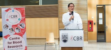 UBC’s new president makes Centre for Blood Research one of his first stops