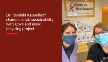 Dr. Reinhild Kappelhoff champions lab sustainability with glove and mask recycling project