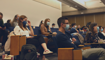 Attendees listening to talks at the 11th Norman Bethune Symposium.