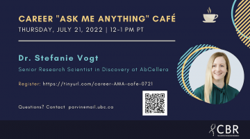 Career Ask Me Anything (AMA) Café: Dr. Stefanie Vogt